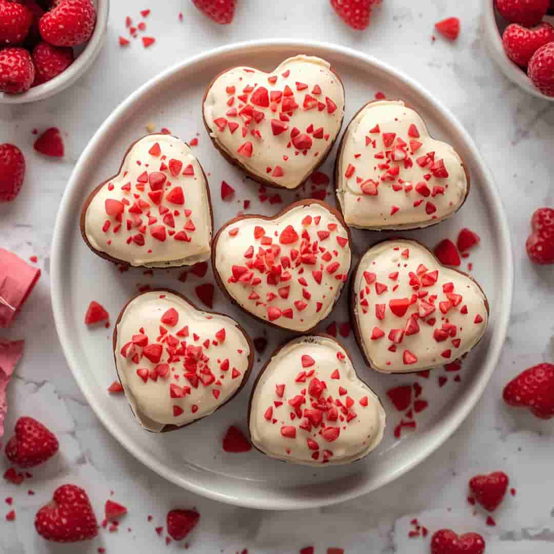 Valentine's Day White Chocolate Brownie Hearts 2 Valentine's Day White Chocolate Brownie Hearts