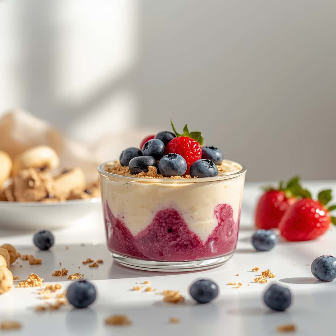 Vanilla Berry Protein Pudding
