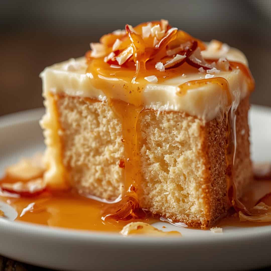 White Almond Wedding Cake