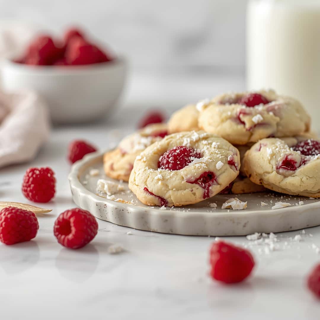 White Chocolate Raspberry Cookies