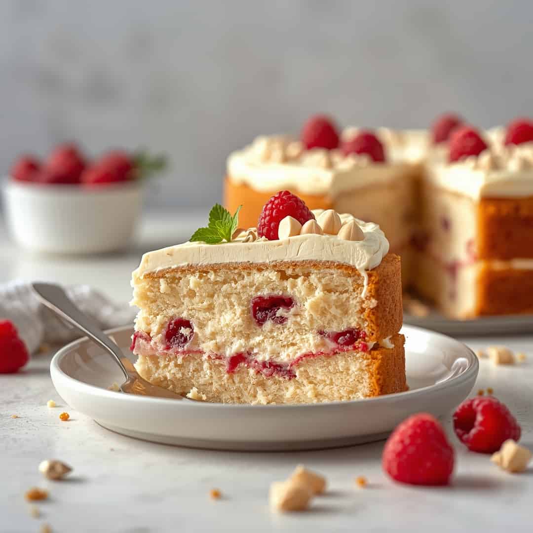 White Chocolate Raspberry Dream Cake