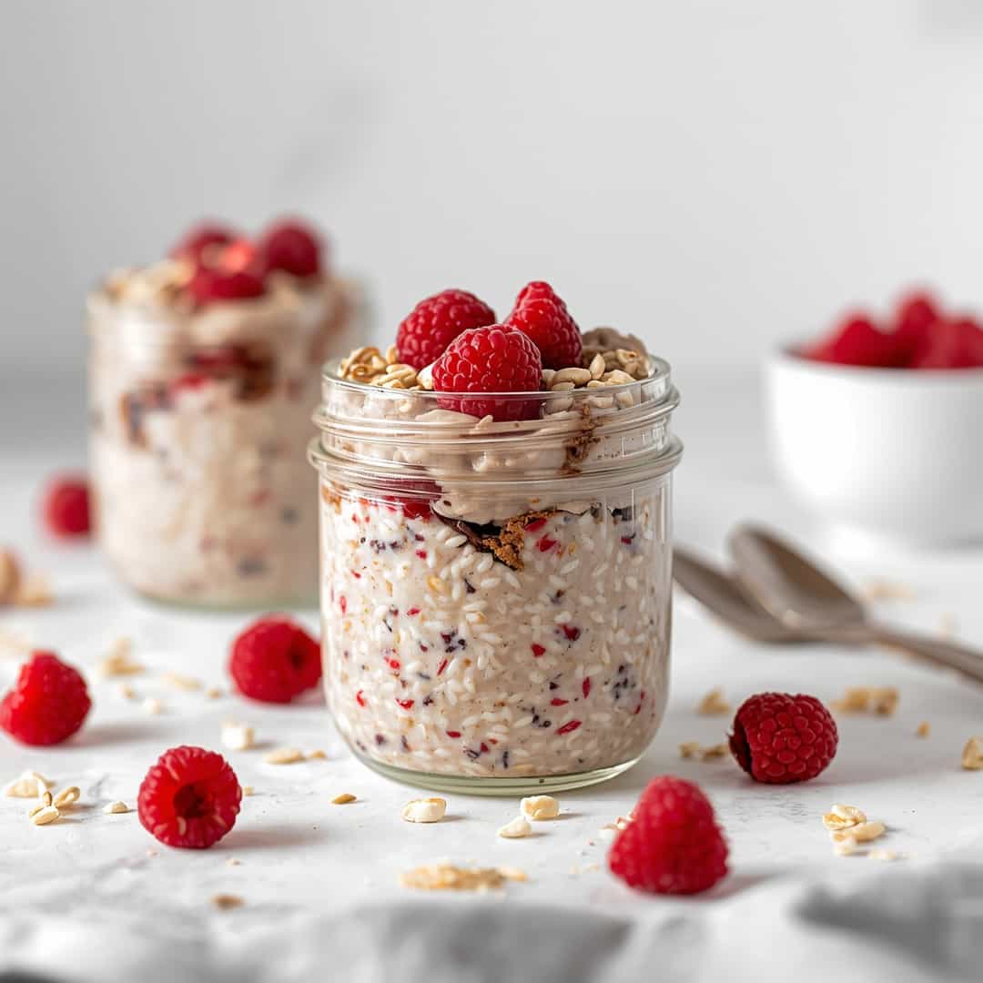 White Chocolate Raspberry Overnight Oats