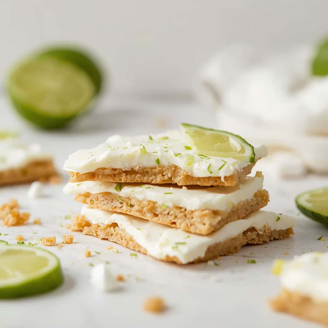 Zesty Key Lime Pie Yogurt Bark High Protein Dreamy Treat