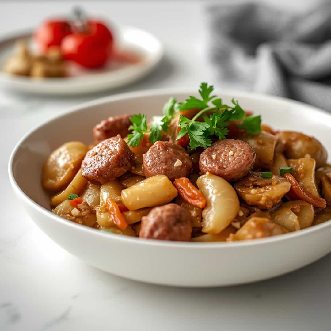 Beef Sausage And Cabbage Stir Fry Recipe 2 Beef Sausage And Cabbage Stir Fry Recipe