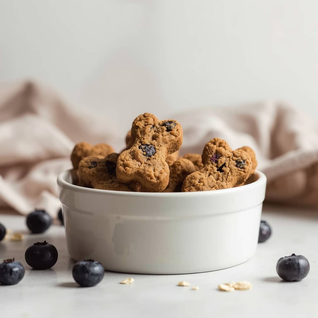 Blueberry Oatmeal Dog Treats