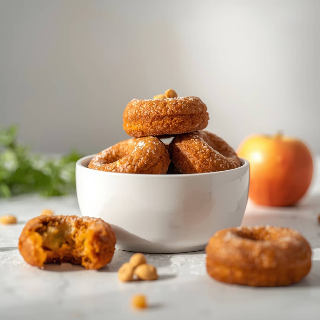 Carrot Apple Doggie Doughnuts