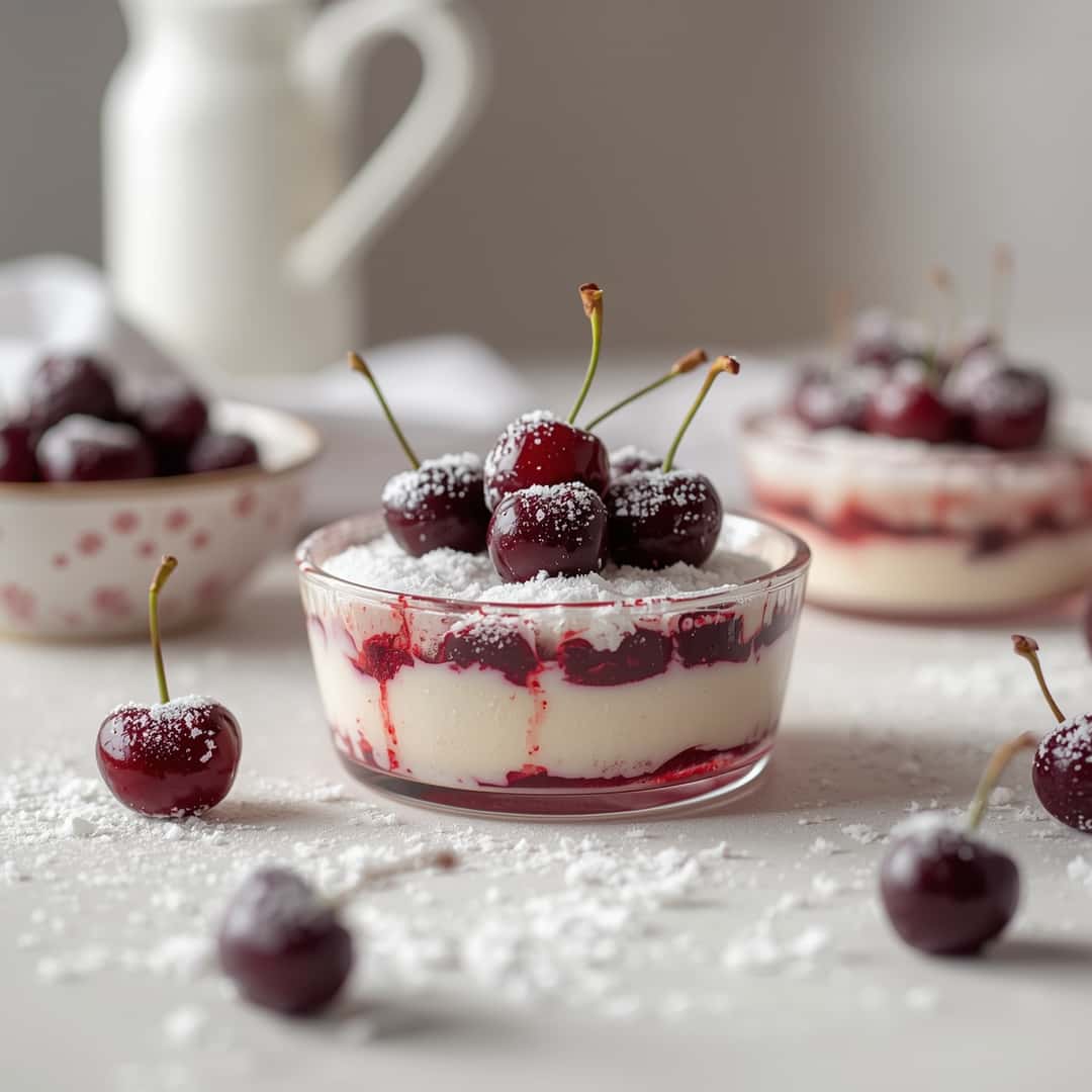 Cherries in the Snow No-Bake Dessert 2 Cherries in the Snow No-Bake Dessert