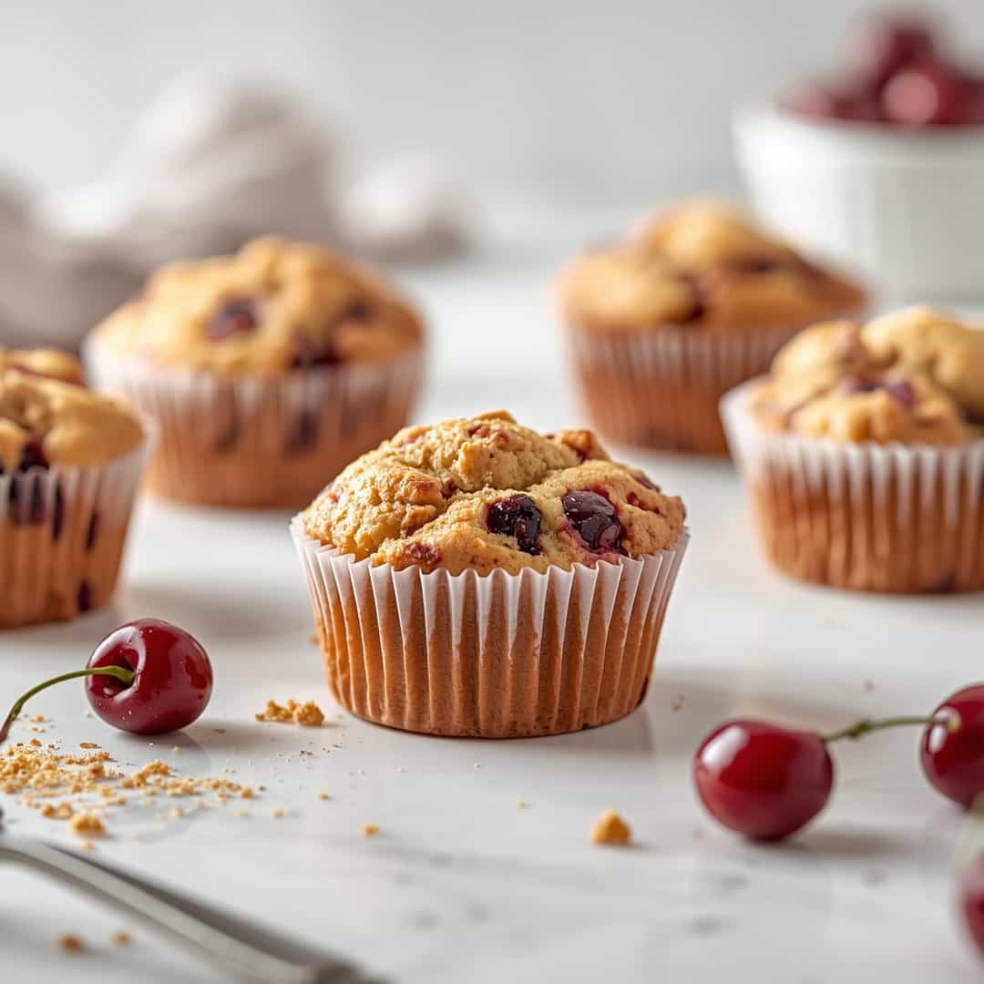 Cherry Cobbler Muffins