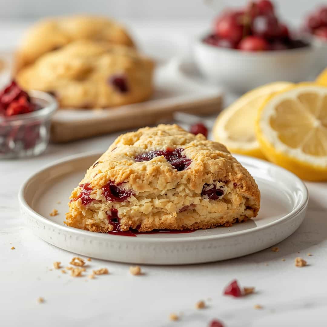 Cherry Lemon Scones 2 Cherry Lemon Scones