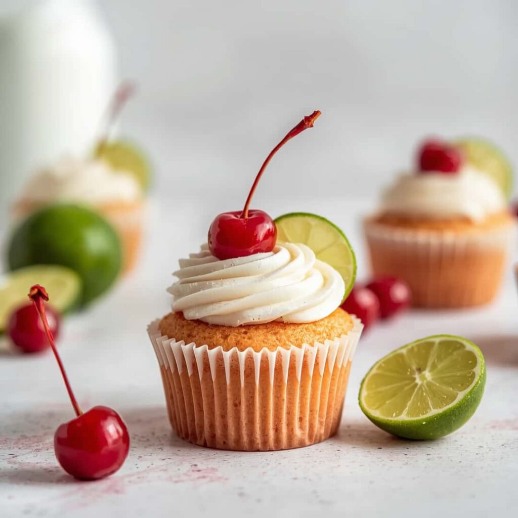 Cherry Limeade Cupcakes