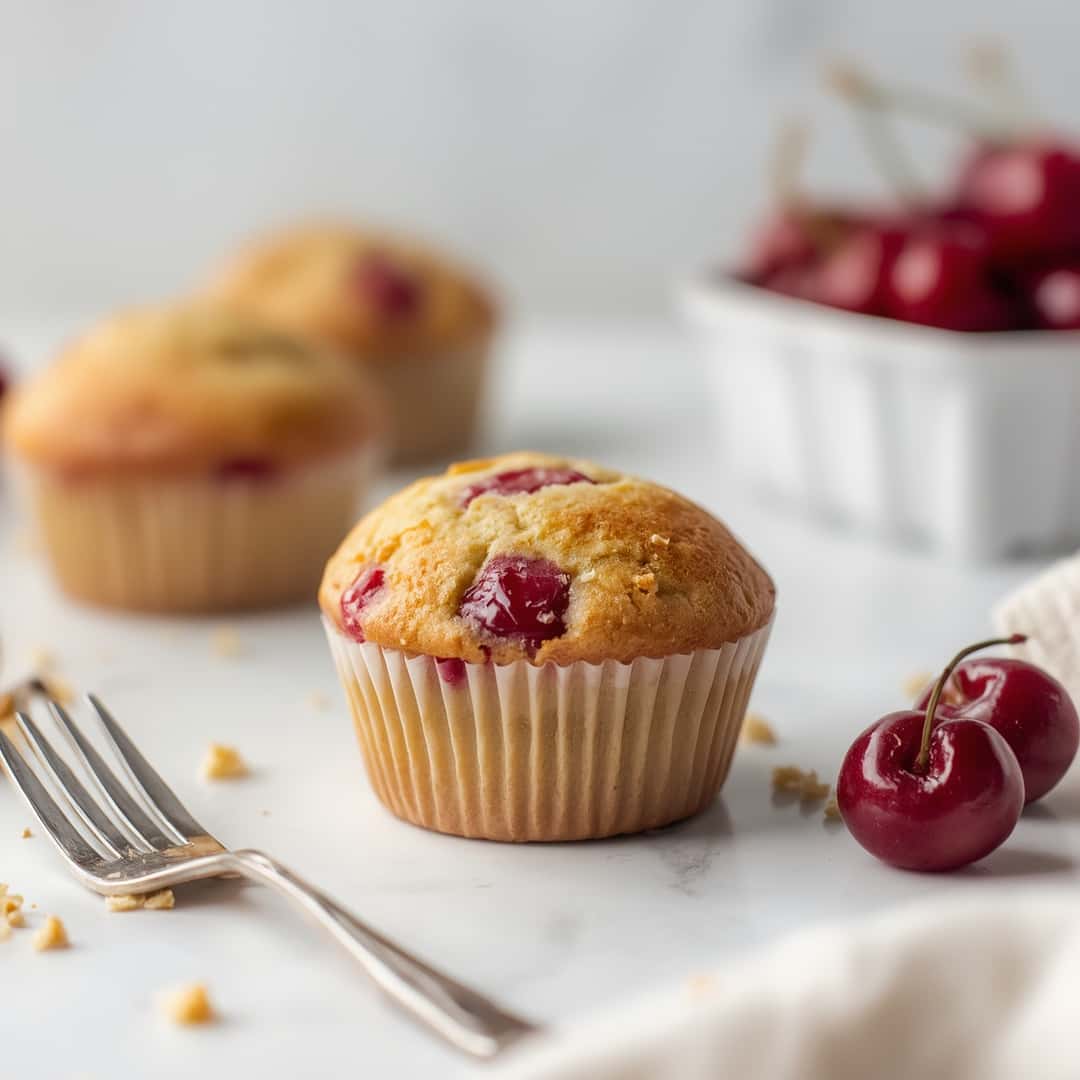 Cherry Muffins 2 Cherry Muffins