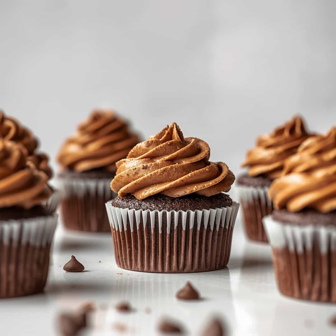 Chocolate Coffee Cream Cupcakes