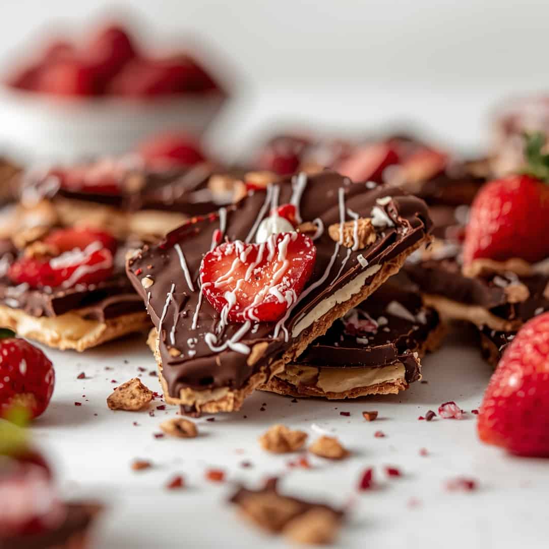 Chocolate Covered Strawberry Bark