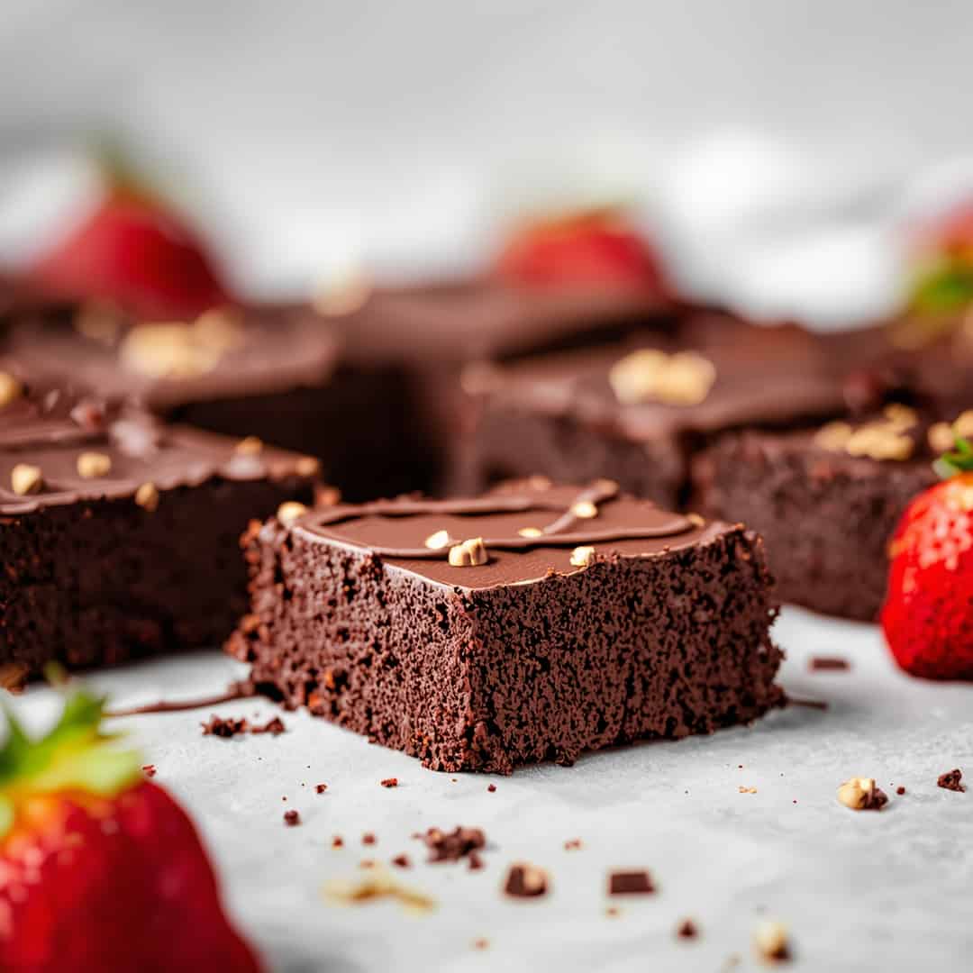 Chocolate Covered Strawberry Brownies