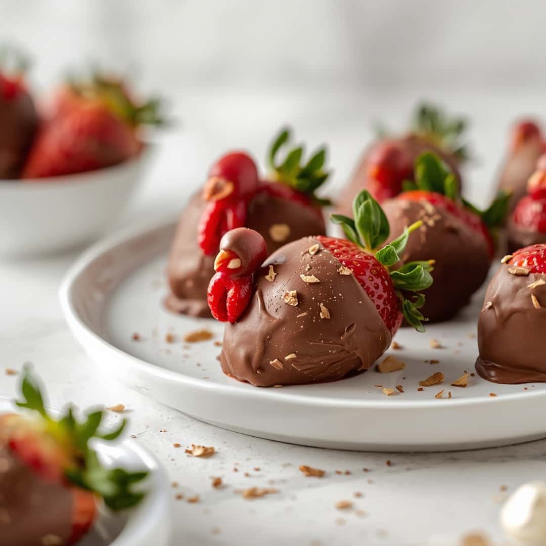 Chocolate Covered Strawberry Turkeys 2 Chocolate Covered Strawberry Turkeys