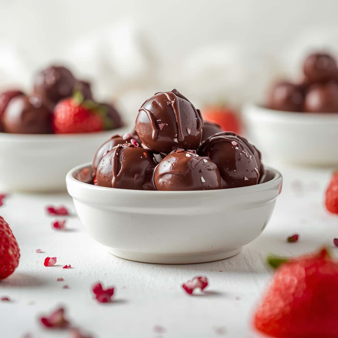 Chocolate-Covered Strawberry Yogurt Clusters