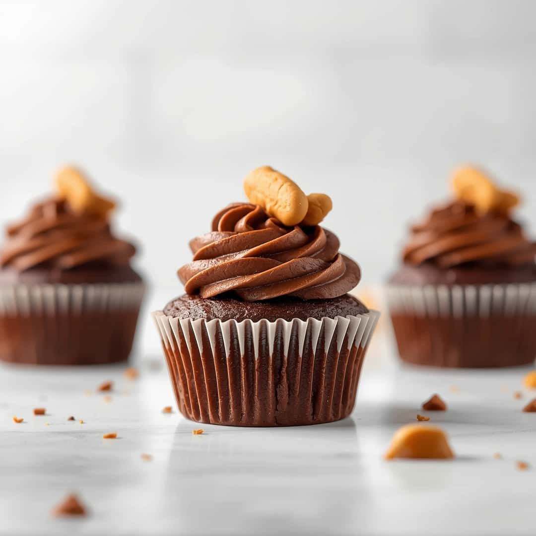 Chocolate Peanut Butter Cupcakes