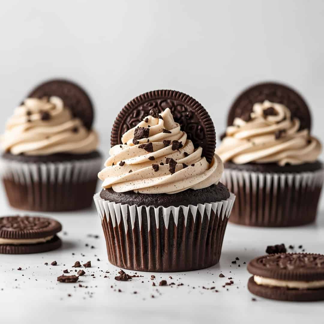 Cookies and Cream Oreo Cupcakes