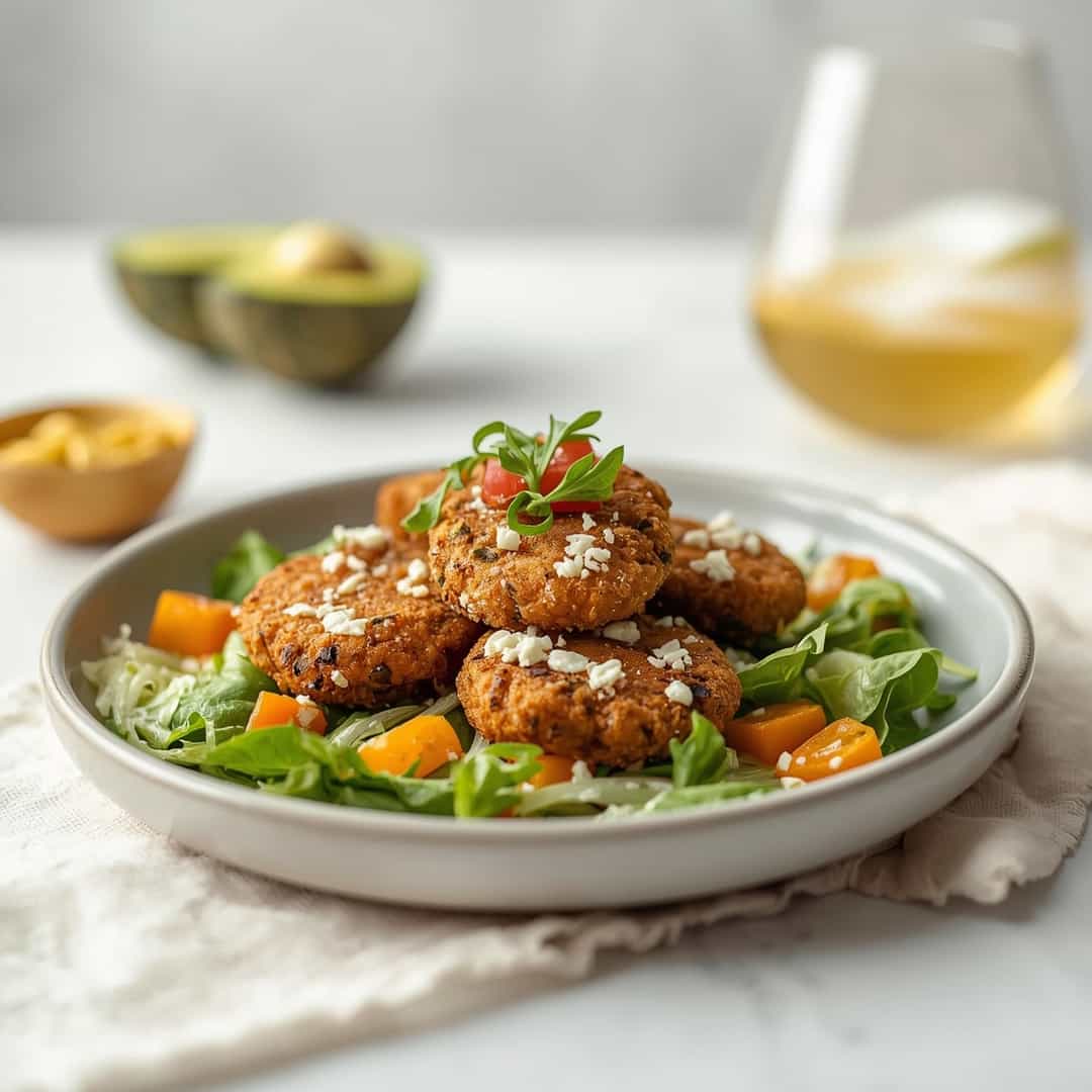 Crispy Fried Goat Cheese Salad Recipe 2 Crispy Fried Goat Cheese Salad Recipe