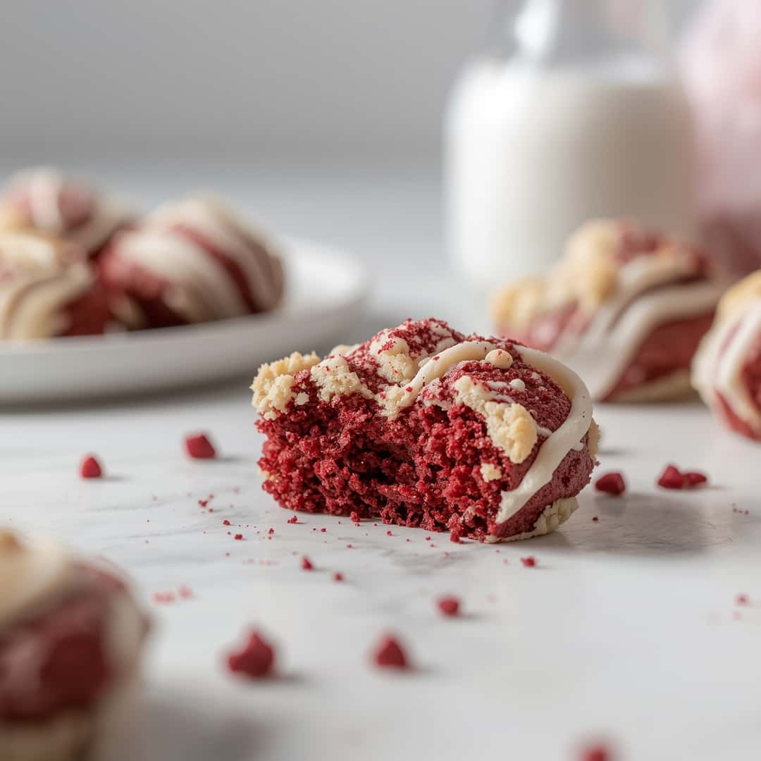 Crumbl Red Velvet Cupcake Cookies