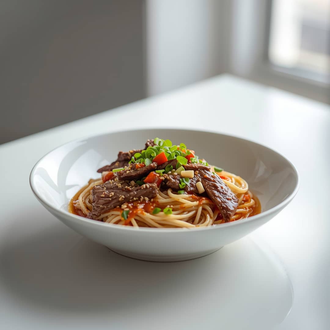 Delicious Drunken Noodles With Beef