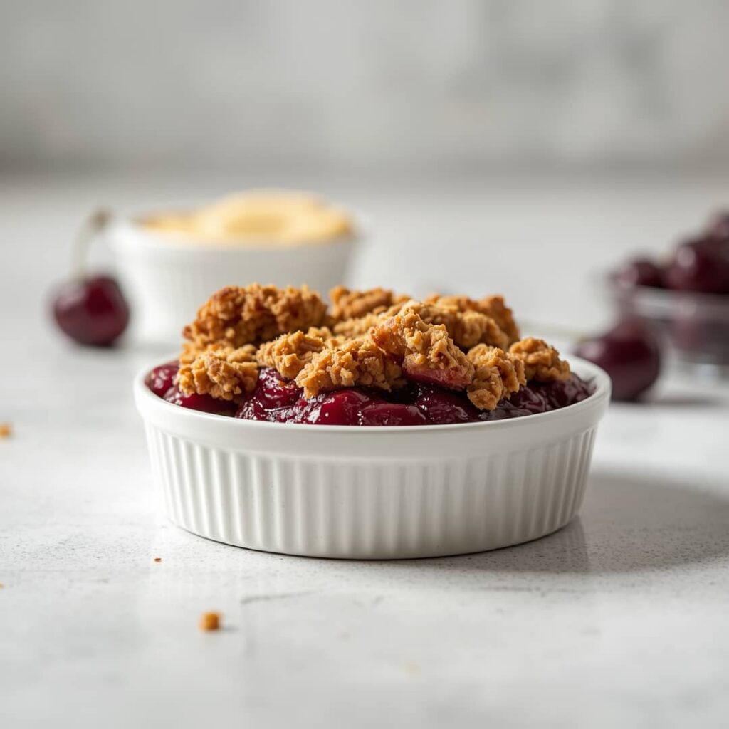 Easy Fresh Cherry Crisp