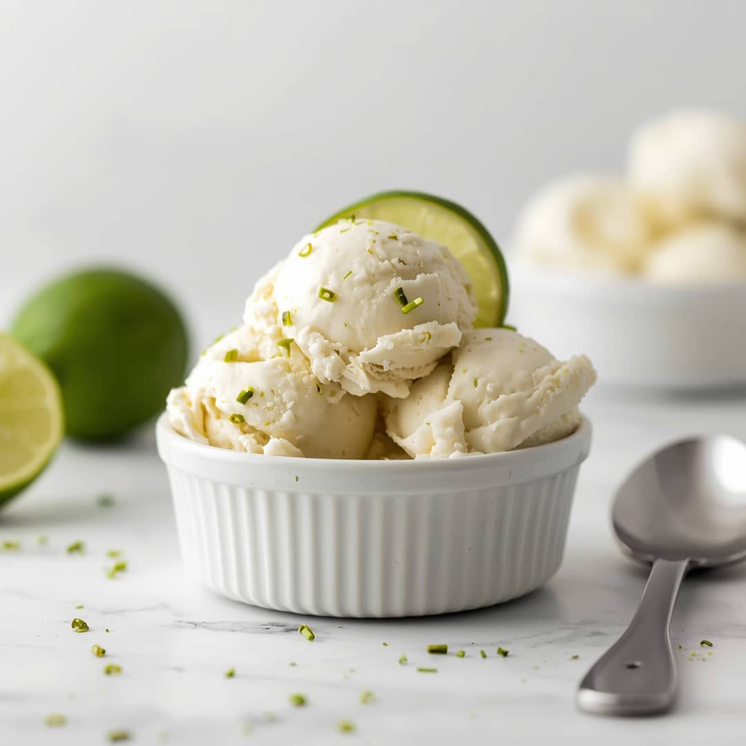 Easy Homemade Key Lime Pie Ice Cream