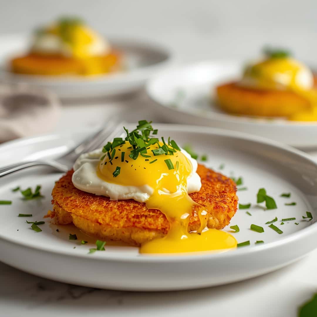 Easy Latke Eggs Benedict A Unique Twist