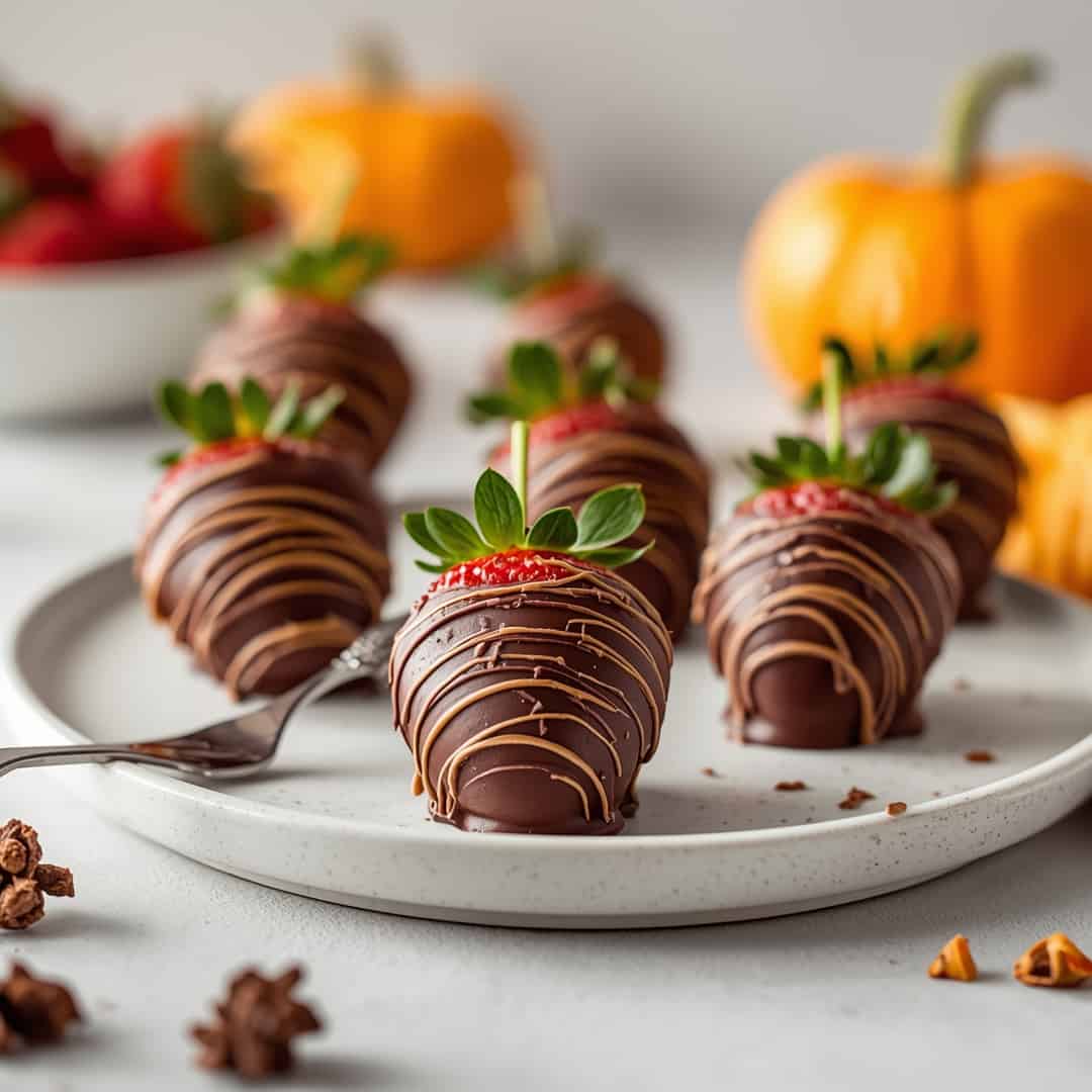 Easy Thanksgiving Chocolate Covered Strawberry Turkeys