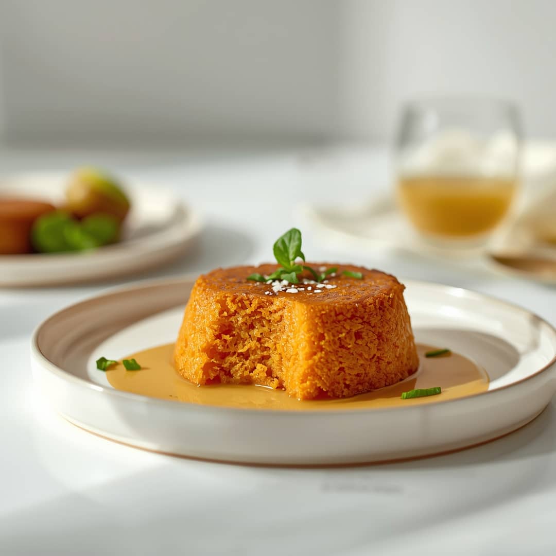 Flourless Sweet Potato Cake With Gin Extract Flavor