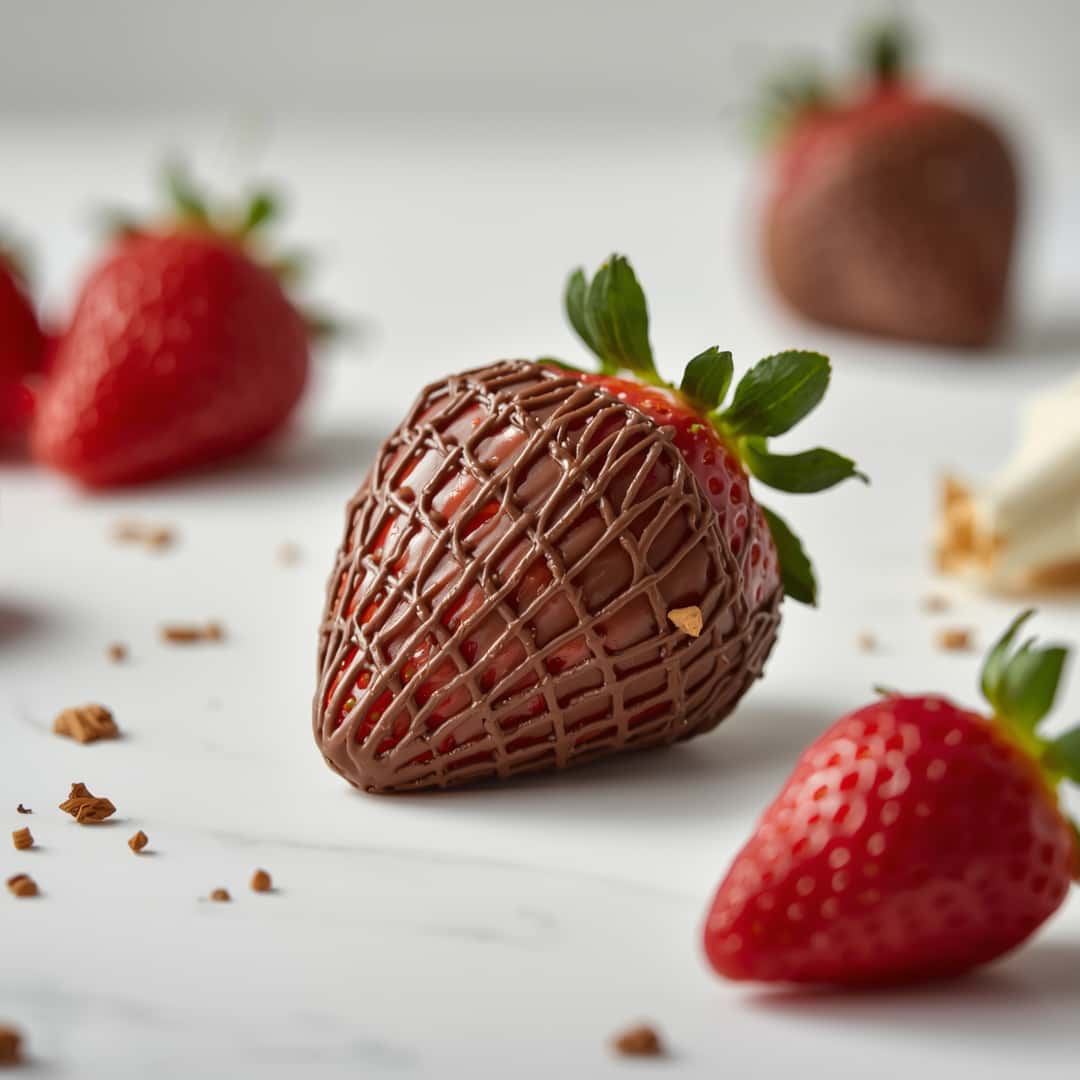 Free Chocolate-Covered Strawberry Crochet Pattern