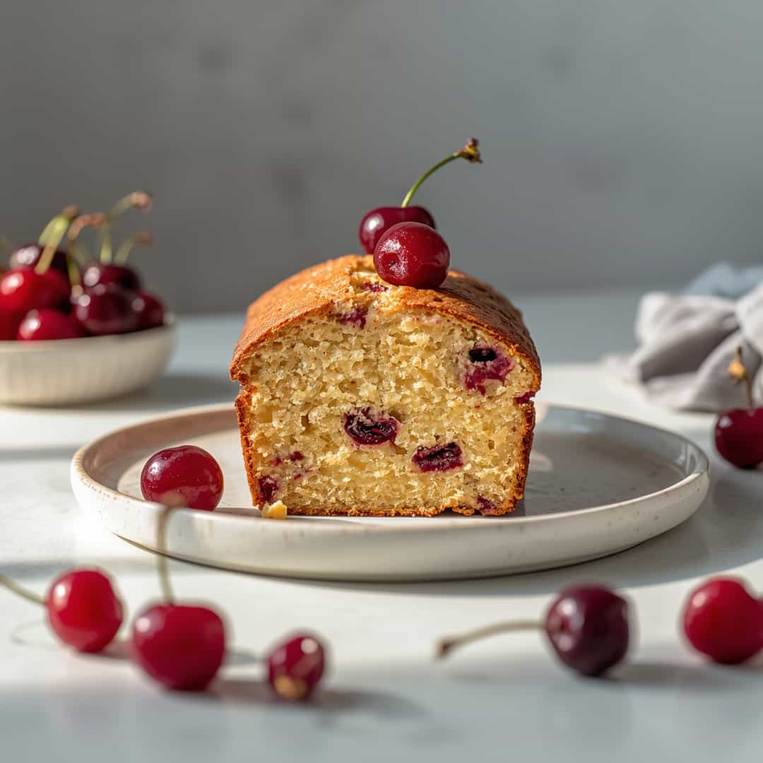 Fresh Cherry Loaf Cake
