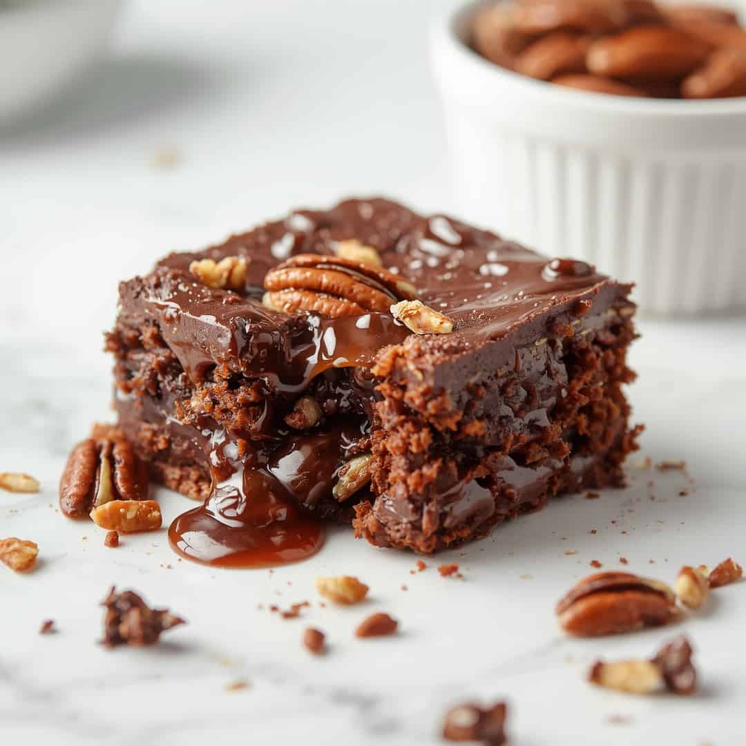 Gooey Chocolate Pecan Cake 2 Gooey Chocolate Pecan Cake