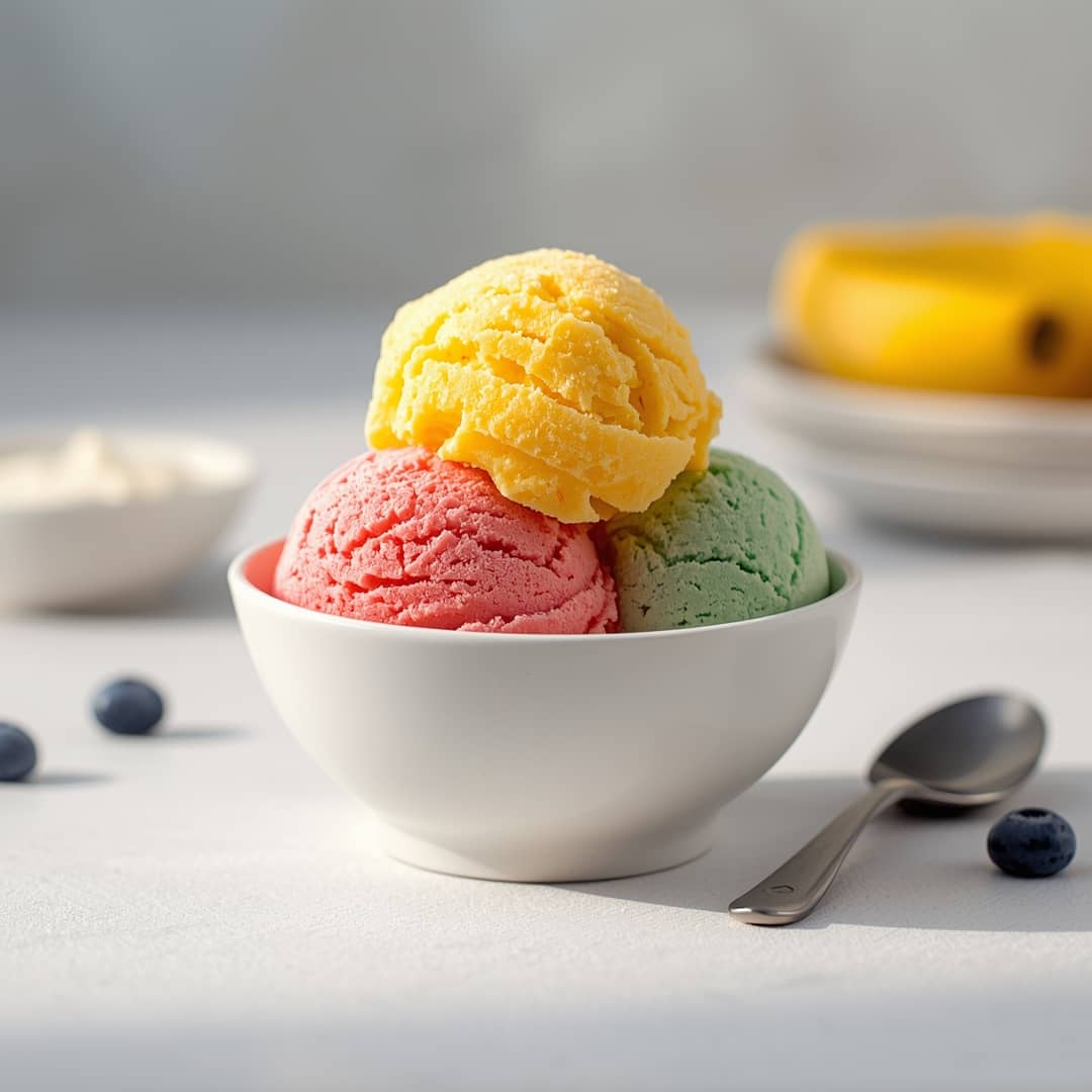 Gorgeous Homemade Rainbow Sherbet