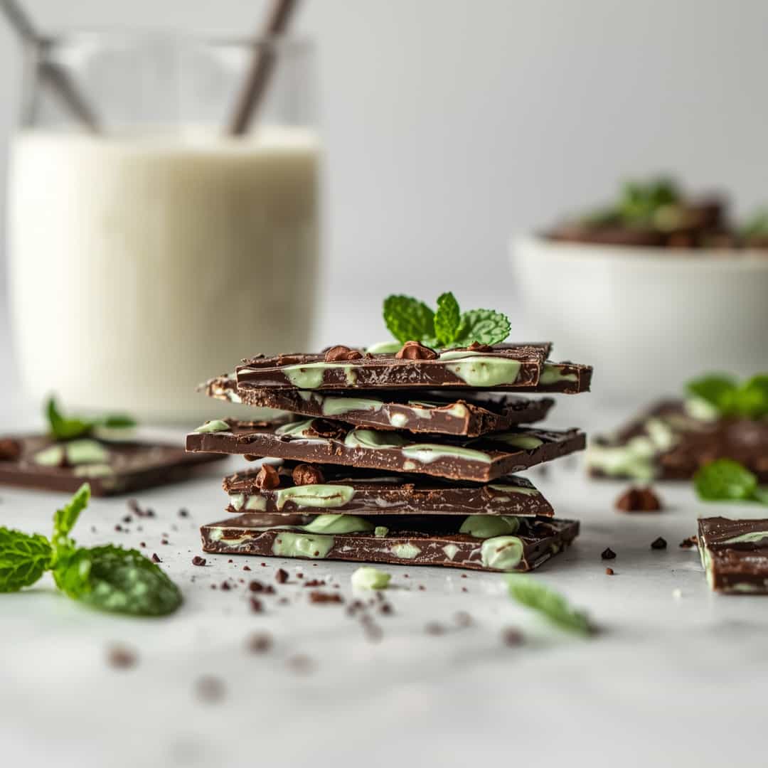 Grasshopper Mint Chocolate Bark 2 Grasshopper Mint Chocolate Bark