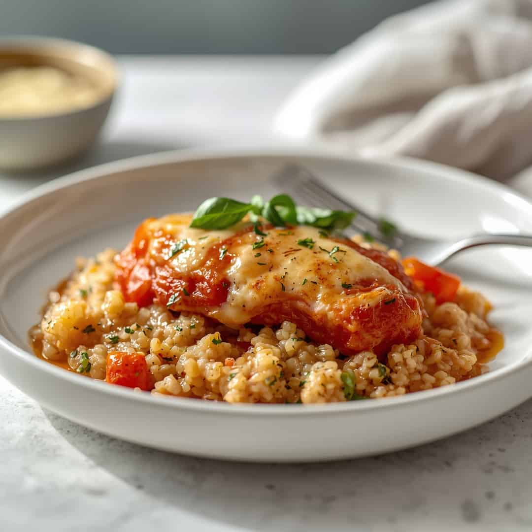 Healthy Chicken Parmesan Quinoa Bake Delicious Nutritious