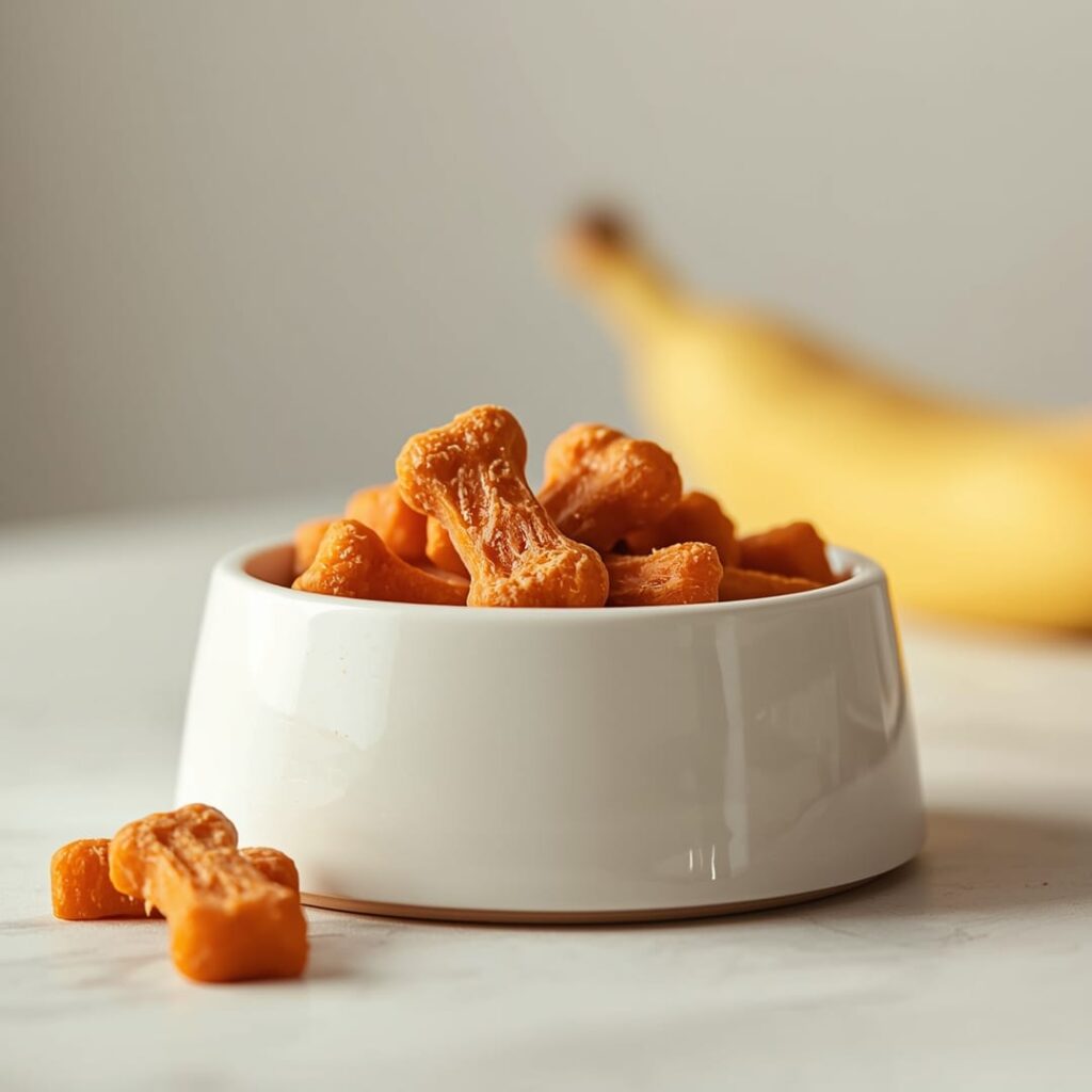 Homemade Banana Carrot Dog Treats