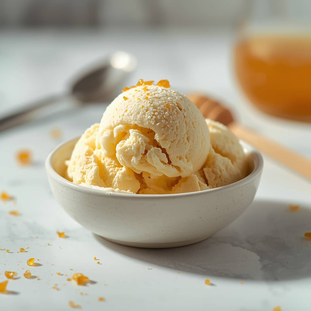 Homemade Honeycomb Ice Cream 2 Homemade Honeycomb Ice Cream