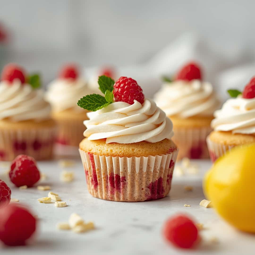 Lemon Raspberry Cupcakes