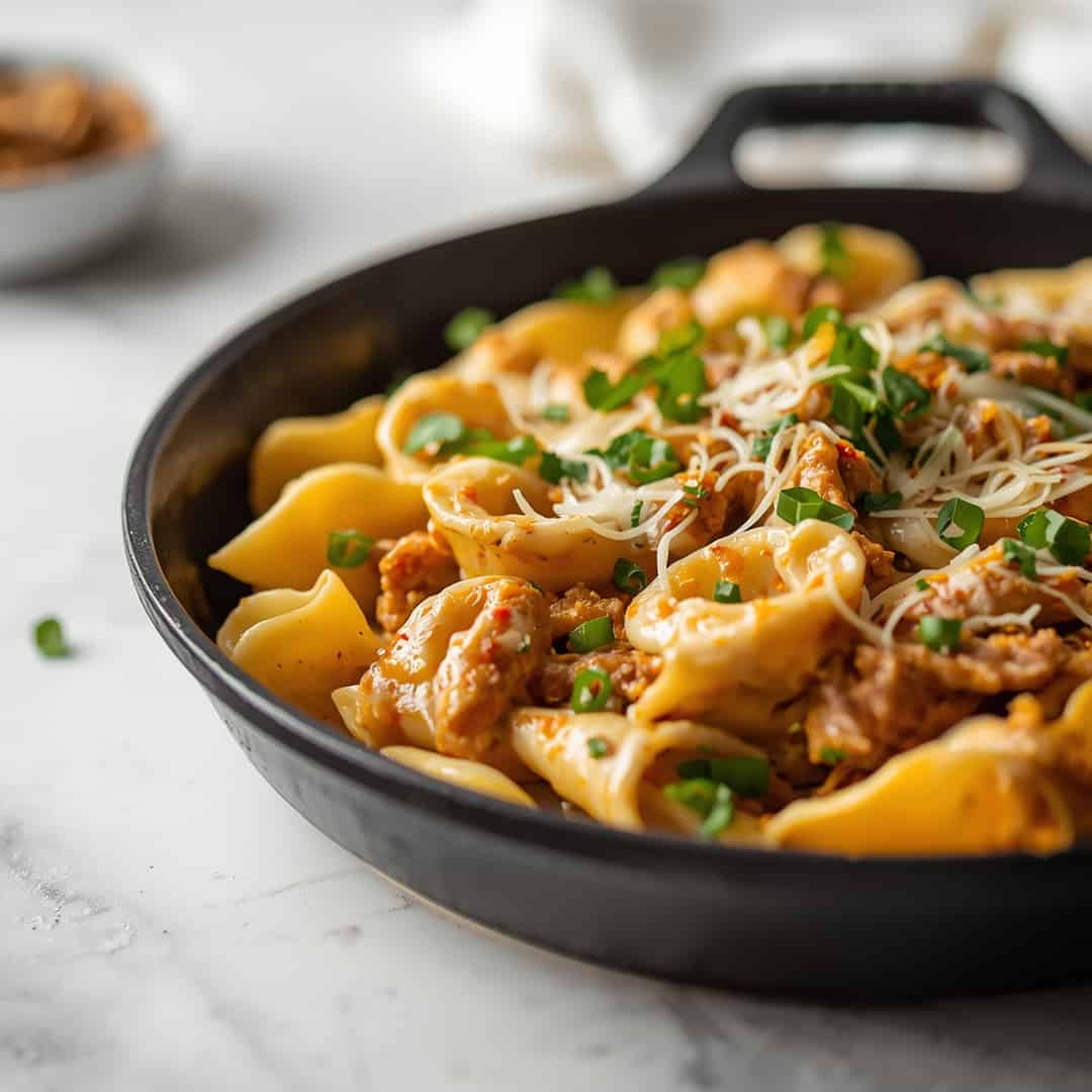 Loaded Cajun Alfredo Tortellini Skillet A Flavorful