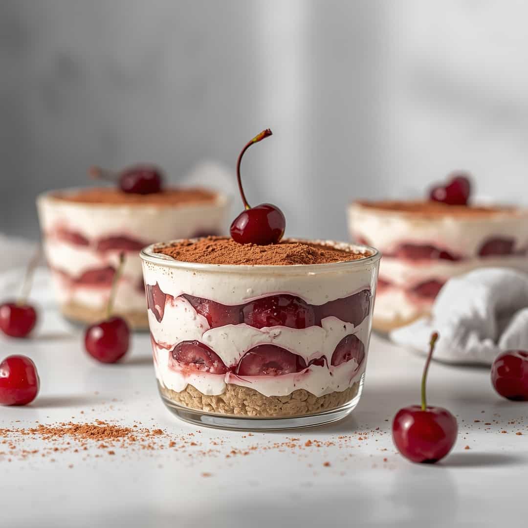 No-Bake Cherry Tiramisu 2 No-Bake Cherry Tiramisu