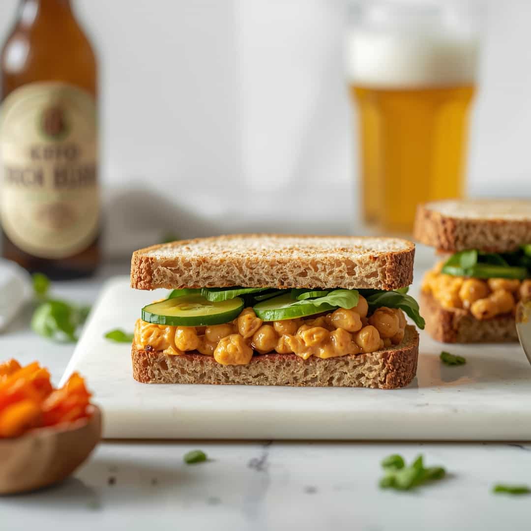 Non Alcoholic Ale Chickpea Sandwich Spread Recipe 2 Non Alcoholic Ale Chickpea Sandwich Spread Recipe