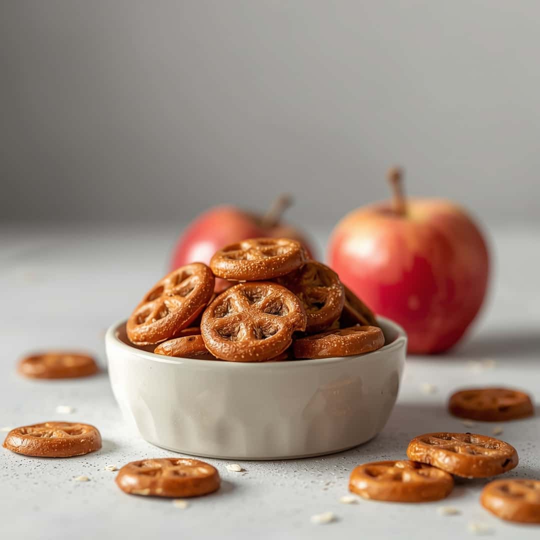 Oat Apple Pretzel Dog Treats