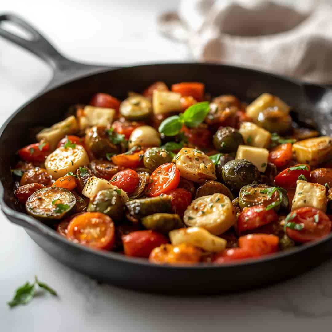 One Pan Greek Vegetables Recipe