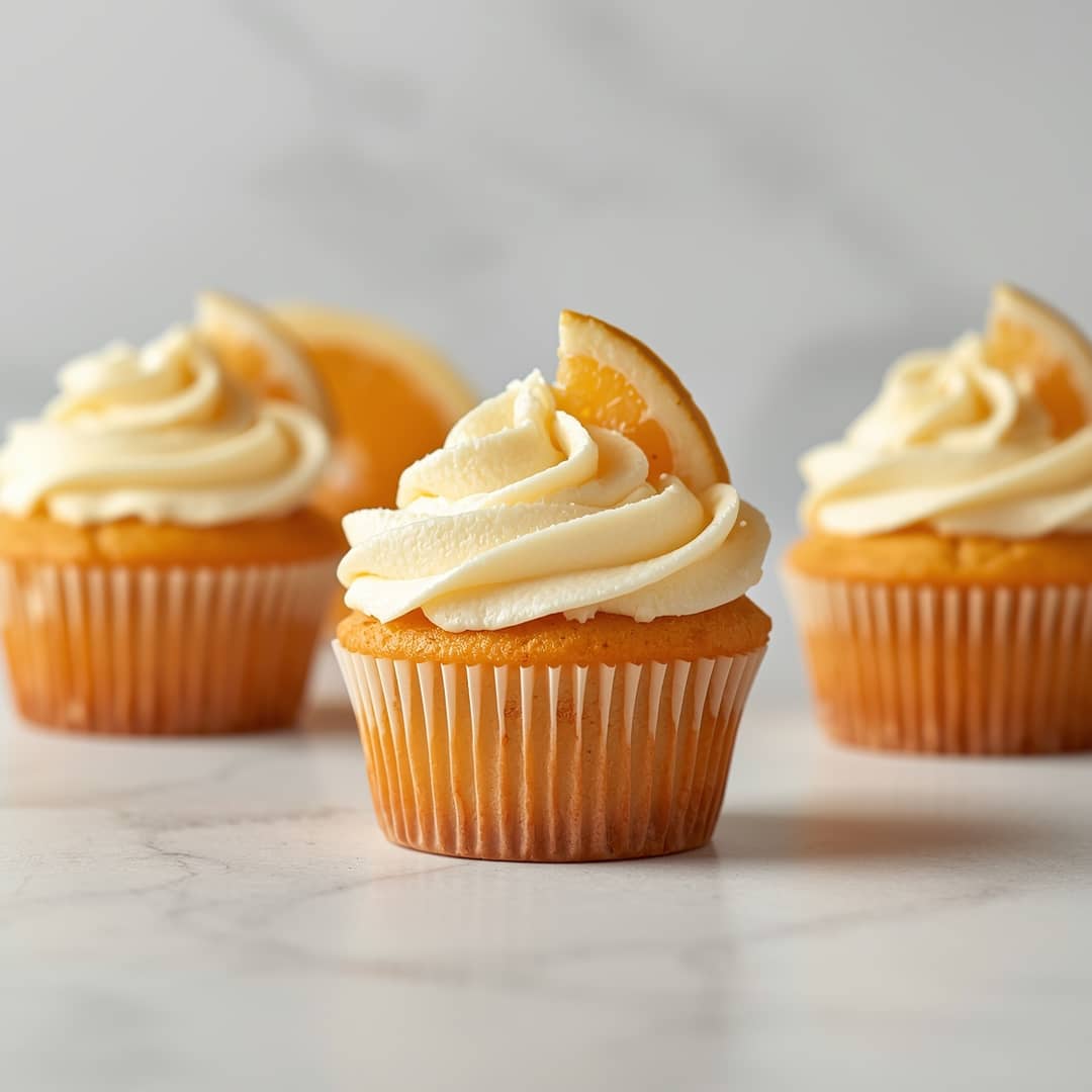 Orange Cream Cupcakes 2 Orange Cream Cupcakes