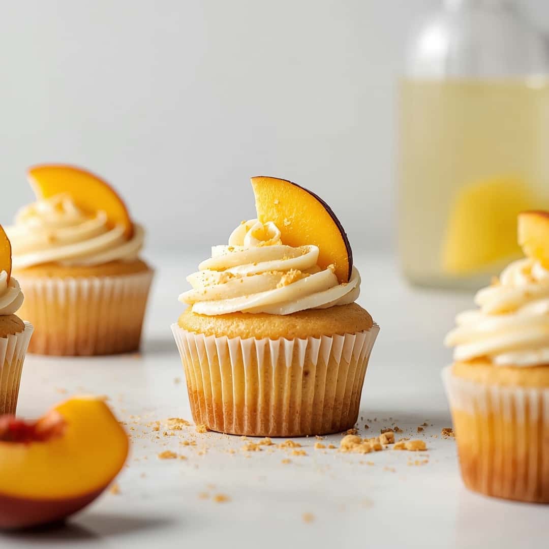 Peach Bellini Cupcakes