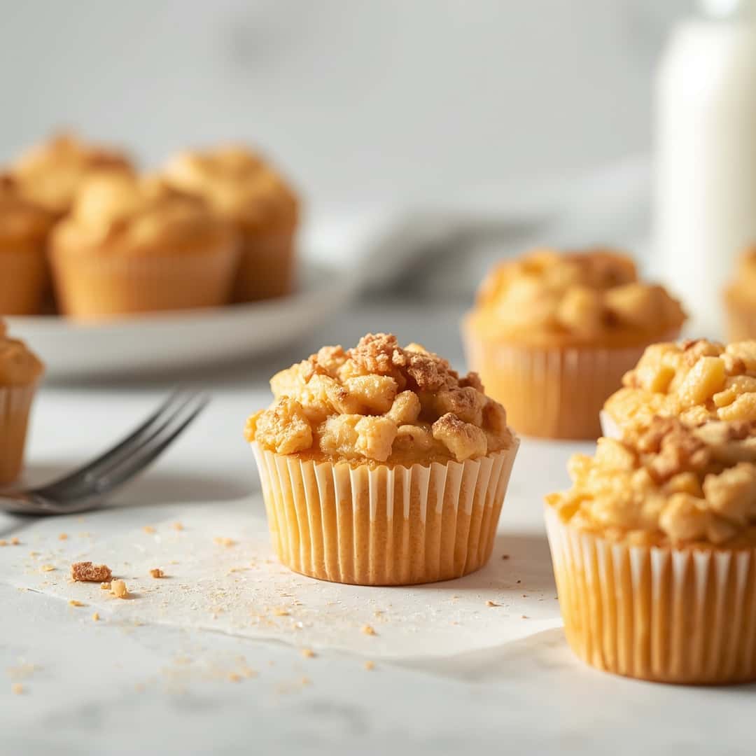 Peach Cobbler Cupcakes 2 Peach Cobbler Cupcakes