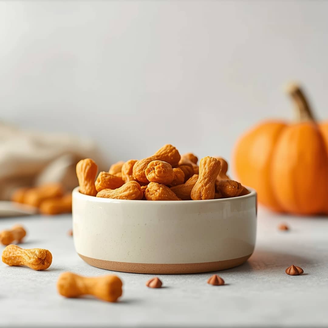 Peanut Butter Pumpkin Chew Twists for Dogs