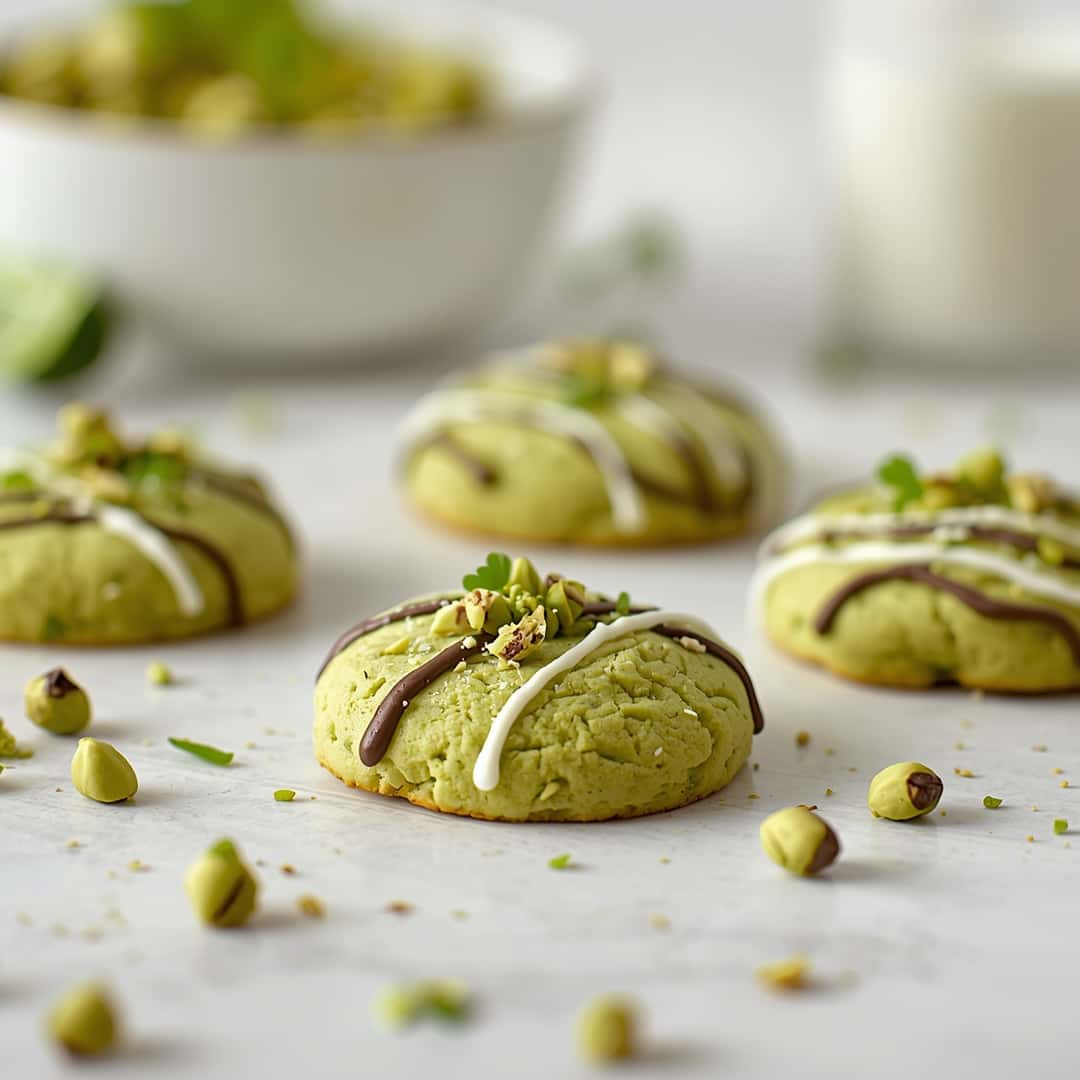 Pistachio Chocolate Leprechaun Cookies 2 Pistachio Chocolate Leprechaun Cookies