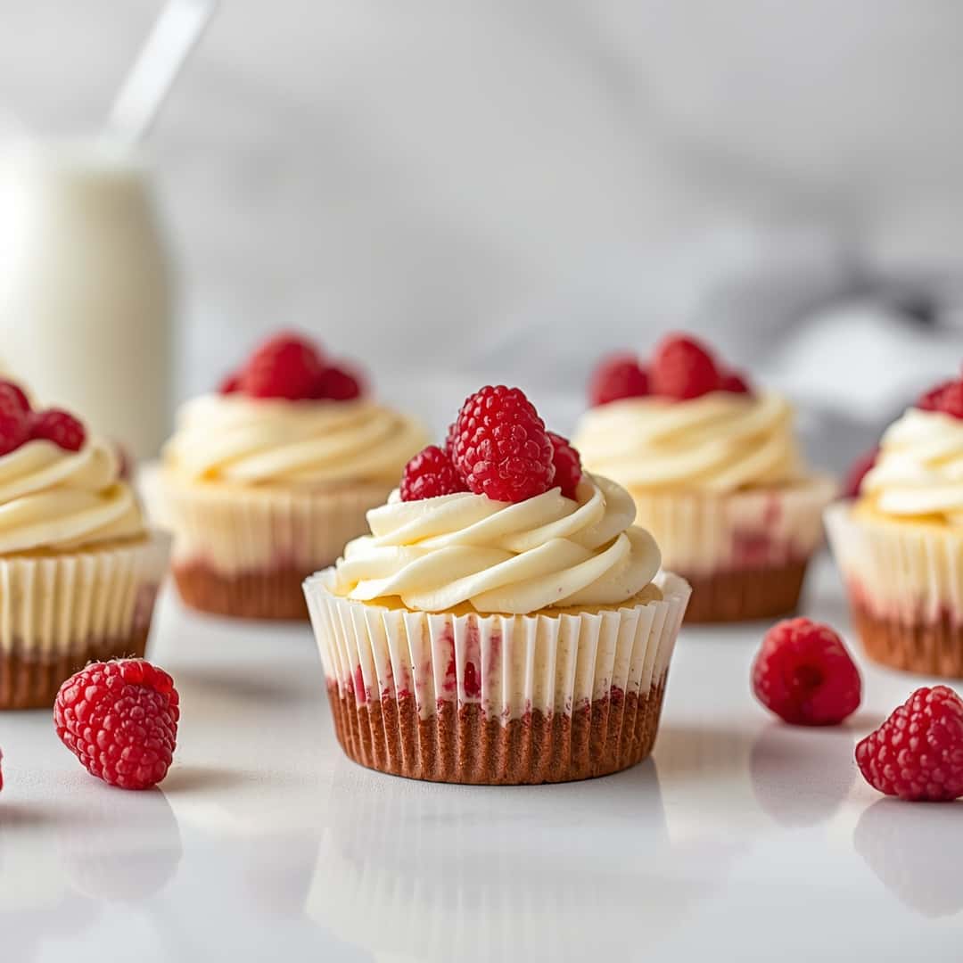 Raspberry Cheesecake Cupcakes 2 Raspberry Cheesecake Cupcakes